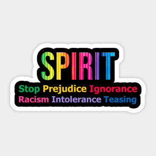 Spirit Day Anti Bullying Support Gay LGBT Ally Sticker